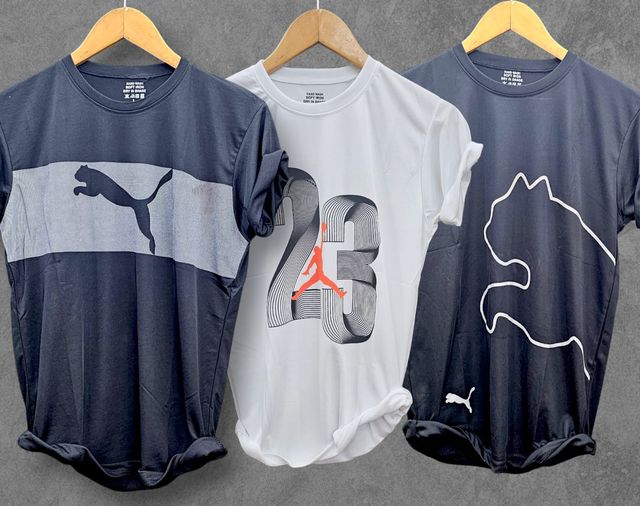 Mens T-Shirts (Pack of 3)-Classic Round Neck Short Sleeves Grey/Black| White |Dark