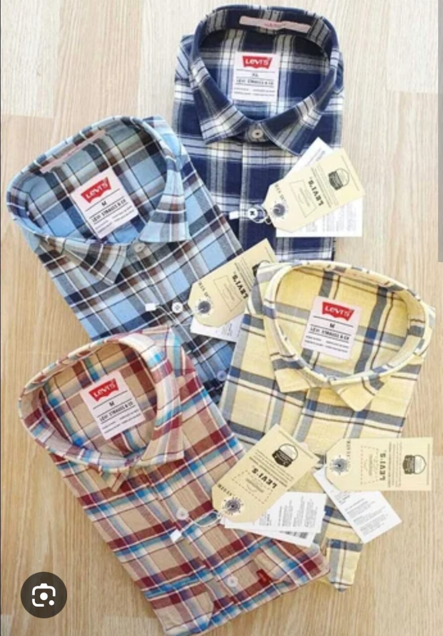 Combo Pack of 4 Men's Full-Sleeve Shirts Premium quality, comfortable, and breathable material Regular Fit for both comfort and a neat Warm Tones Plaid | Light Blue Tonal Check/Stripe | Navy Blue & Red Vertical Stripe | Dark Navy Plaid