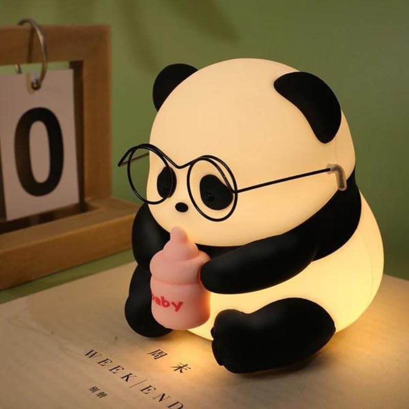 Desidiya® Touch Silicone Panda Light – Night Light for Kids, Girls & Boys | Cute Bedroom Decor for Women | Valentine Special