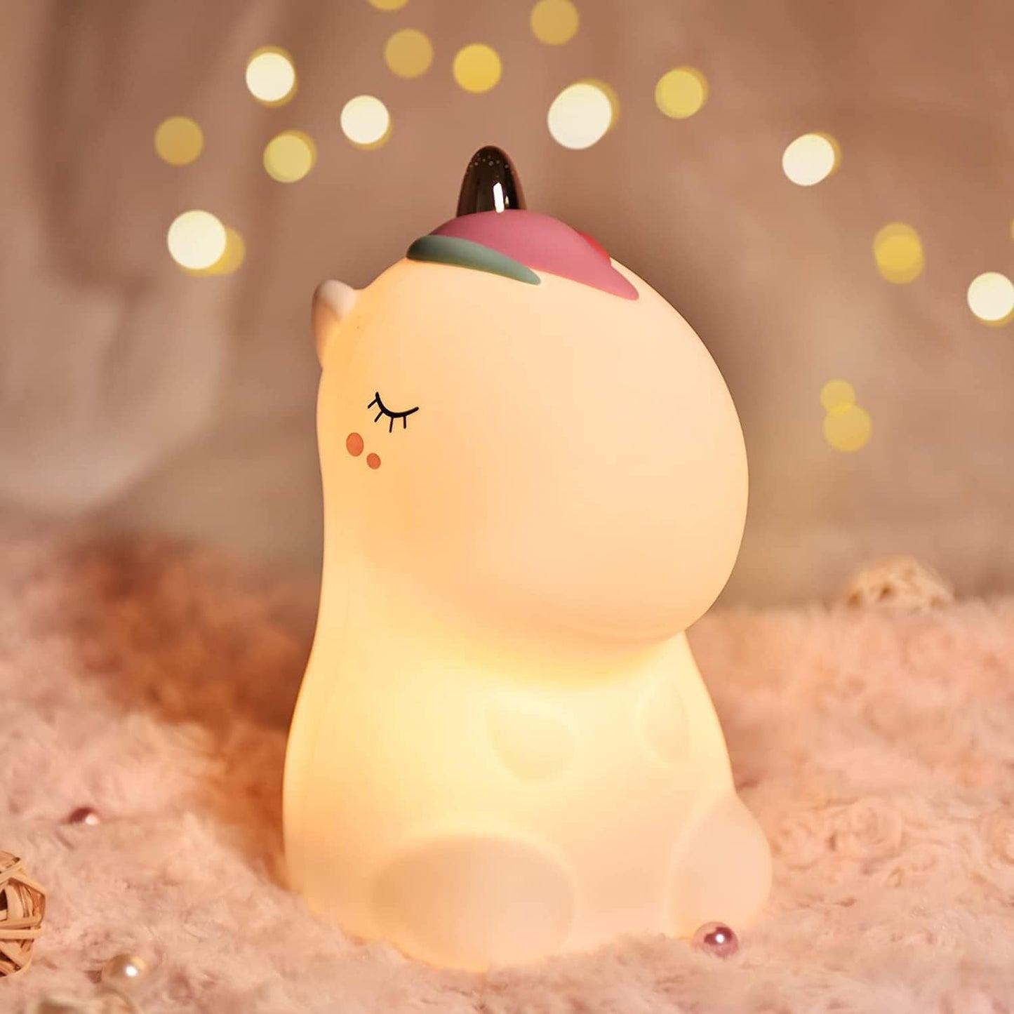 Desidiya® Touch Silicone Panda Light – Night Light for Kids, Girls & Boys | Cute Bedroom Decor for Women | Valentine Special
