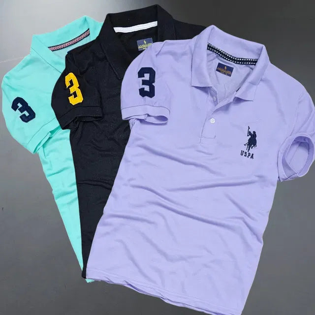 Polo T-Shirt (Pack of 3)|cotton blend| classic polo shirts