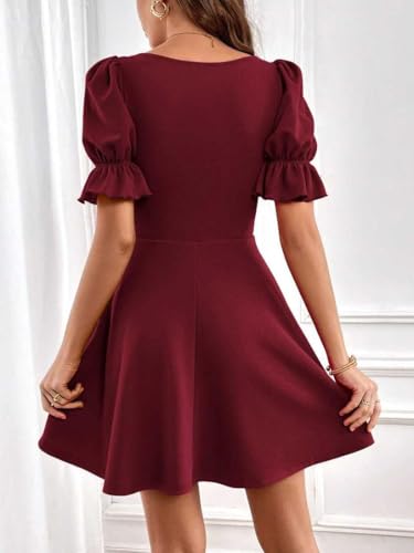 Summer Dress for Women | Short One Piece A-Line Midi Dress | Lightweight Vacation Wear & Daily Casual Outfit