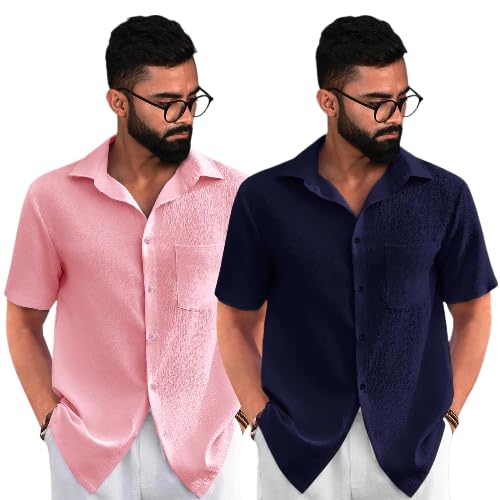 Combo of Men's Regular Fit Shirt  (Pack of 2)