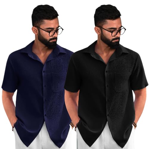 Combo of Men's Regular Fit Shirt  (Pack of 2)