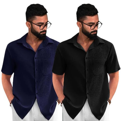 Combo of Men's Regular Fit Shirt  (Pack of 2)