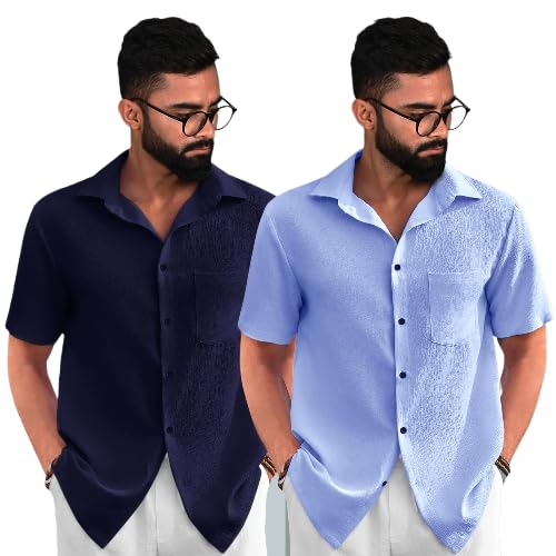 Combo of Men's Regular Fit Shirt  (Pack of 2)