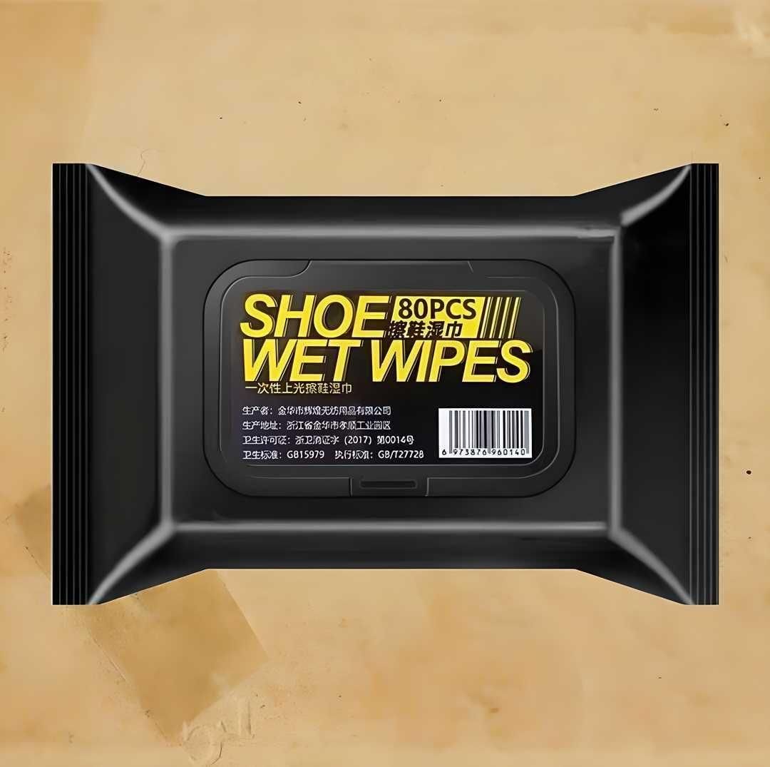 Natural Sneaker & Shoe Cleaner Wipes - Pack of 2 (160pc)