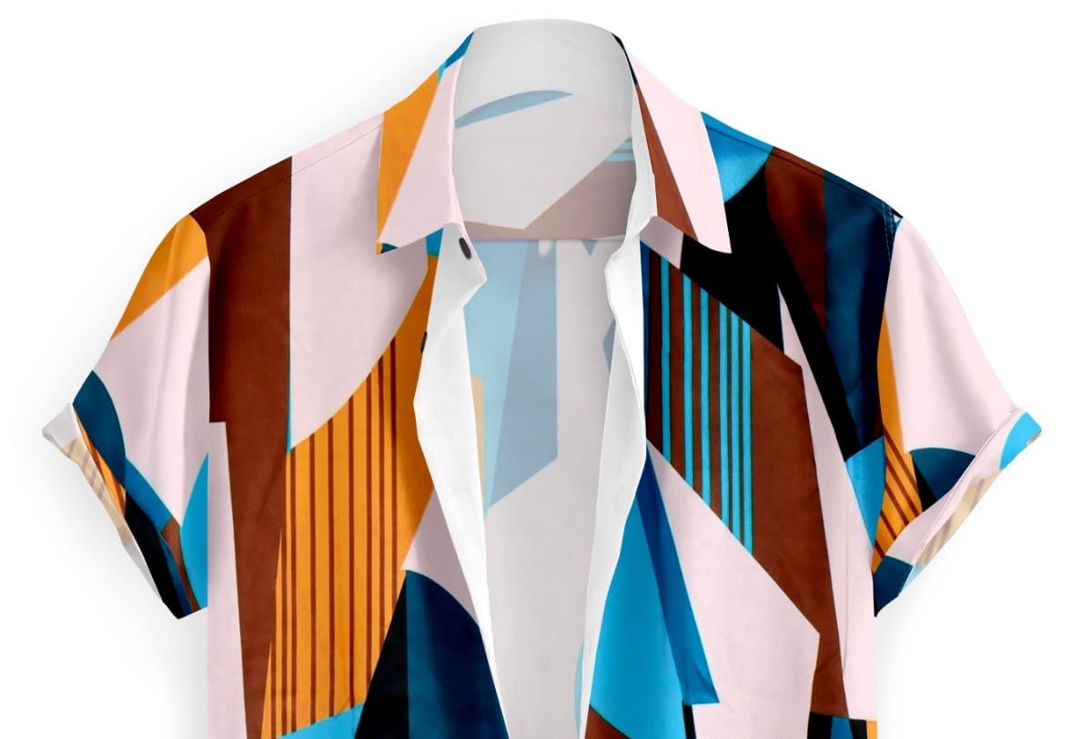Casual Printed Half Sleeves Shirt for Man