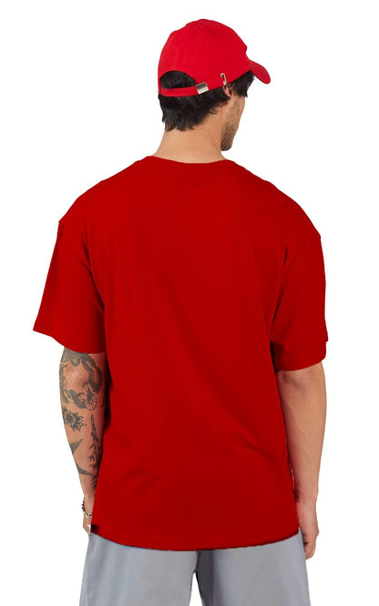 LEOTUDE Men's Cotton Oversized Fit Half Sleeve Oversized Printed T-Shirt, Round Neck Longline Drop Shoulder | ful Printed Combo T-Shirt (Pack of 3)