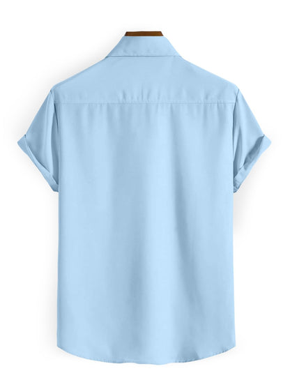 Hmkm Stylish Men’s Half Sleeve Casual Shirt | Trendy Printed Regular Fit Shirt for Men | Soft & Breathable Fabric | Summer Wear