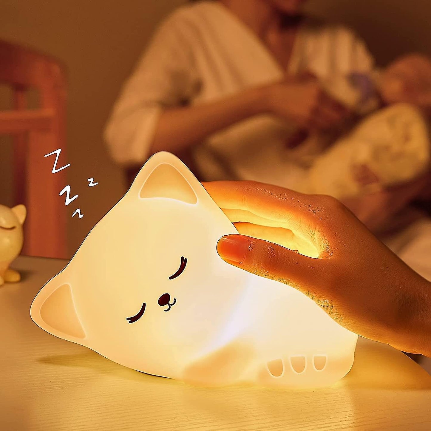 Desidiya® Touch Silicone Panda Light – Night Light for Kids, Girls & Boys | Cute Bedroom Decor for Women | Valentine Special