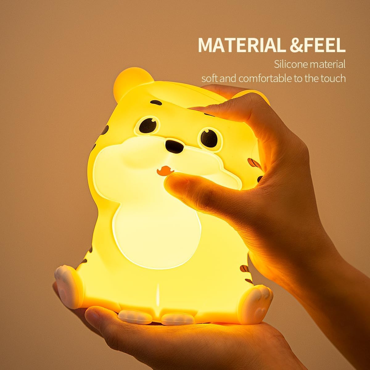 Desidiya® Touch Silicone Panda Light – Night Light for Kids, Girls & Boys | Cute Bedroom Decor for Women | Valentine Special