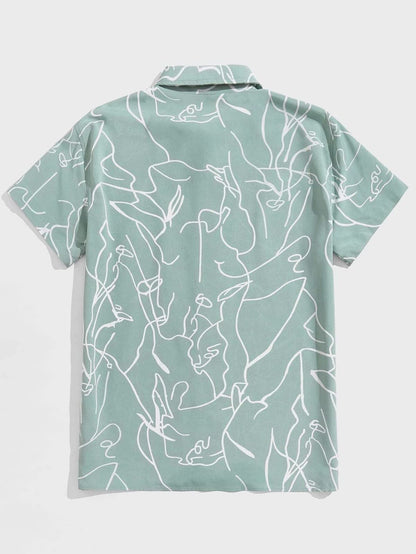 LERIYA FASHION Men's Rayon Shirt - Summer Button Down Shirts | Half Sleeve Printed |Formal |Casual Stylish (Available in Plus Size and Combo Pack of 2)
