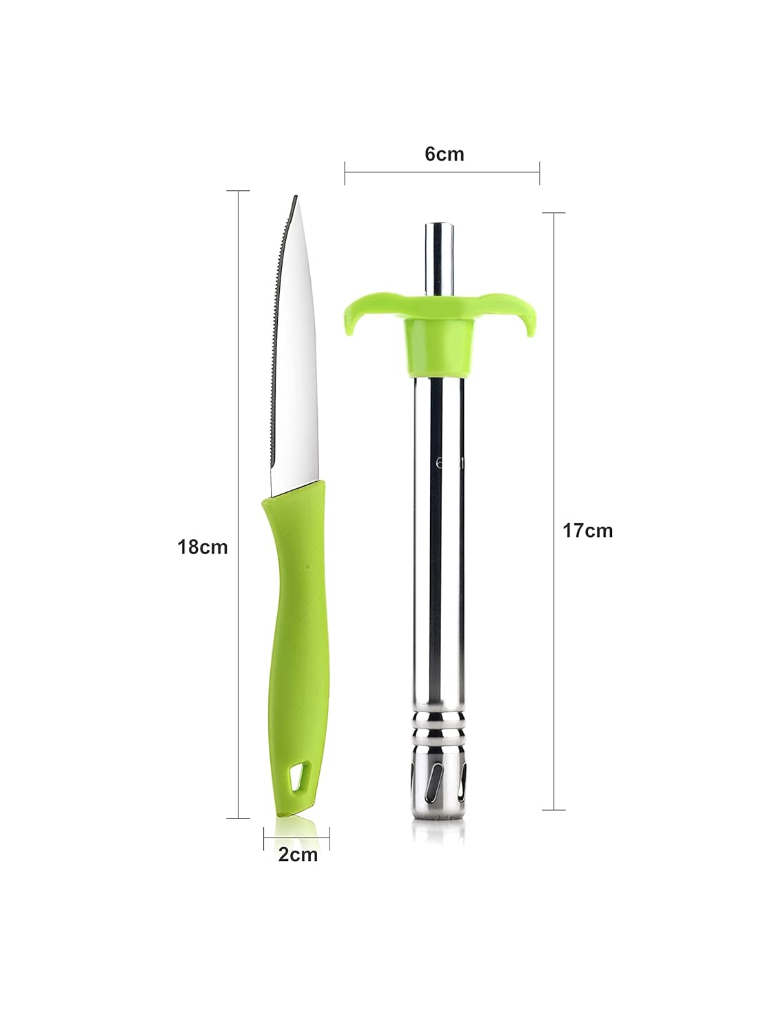 Gas Lighter with Free Knife for Kitchen Use | Regular Size Easy Grip, Silver