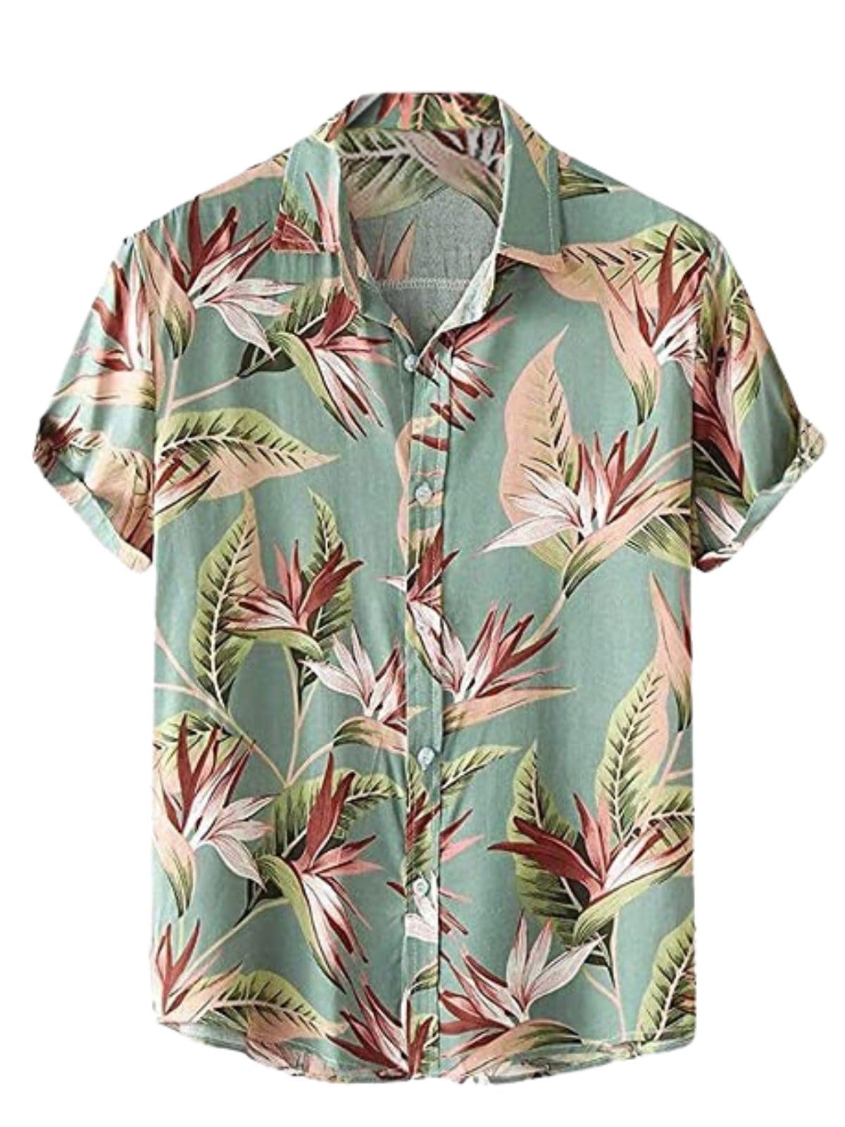 Leriya Fashion Men's Casual Rayon Relaxed Fit Shirt Button Down Summer Shirts for Men | Stylish Printed | Short Sleeve | Trendy (Available in Plus Size and Combo Pack of 2)