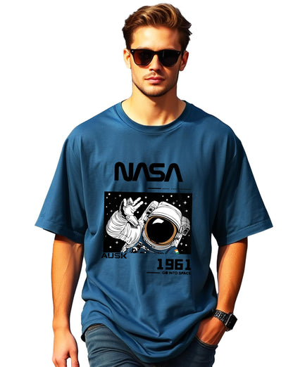 AUSK Mens Oversized Half Sleeve Printed T-Shirt for Men