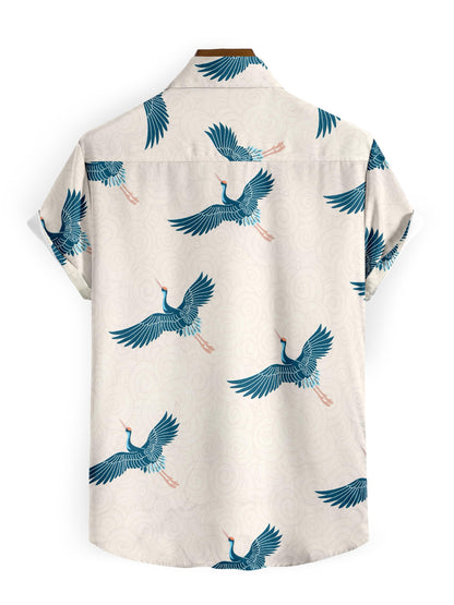 Casual Printed Half Sleeves Shirt for Man