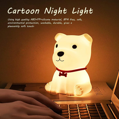 Desidiya® Touch Silicone Panda Light – Night Light for Kids, Girls & Boys | Cute Bedroom Decor for Women | Valentine Special