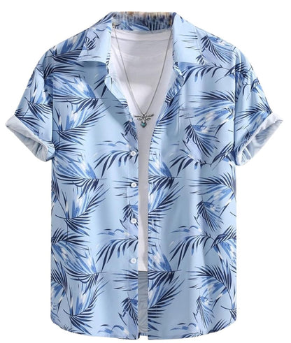 LERIYA FASHION Men's Rayon Shirt - Summer Button Down Shirts | Half Sleeve Printed |Formal |Casual Stylish (Available in Plus Size and Combo Pack of 2)
