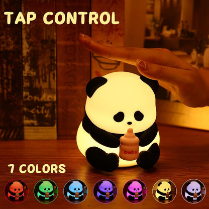 Desidiya® Touch Silicone Panda Light – Night Light for Kids, Girls & Boys | Cute Bedroom Decor for Women | Valentine Special