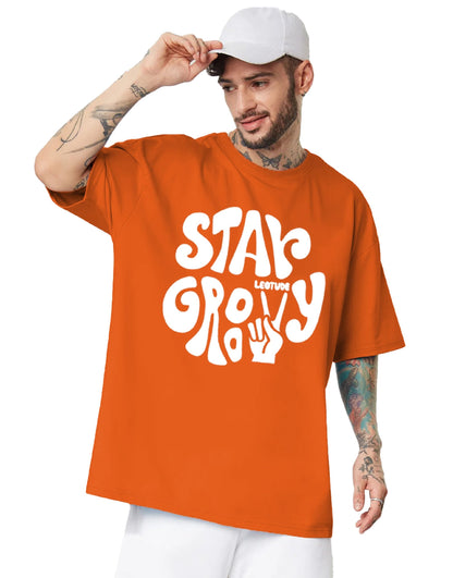 LEOTUDE Men's Cotton Oversized Fit Half Sleeve Oversized Printed T-Shirt, Round Neck Longline Drop Shoulder | ful Printed Combo T-Shirt (Pack of 3)