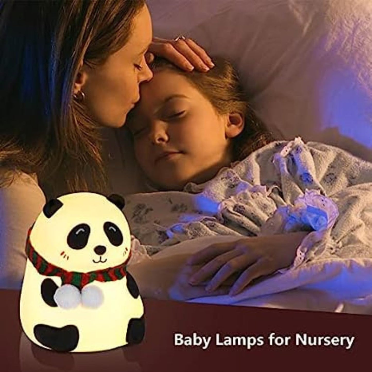 Desidiya® Touch Silicone Panda Light – Night Light for Kids, Girls & Boys | Cute Bedroom Decor for Women | Valentine Special