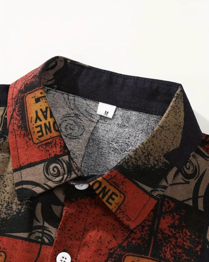 IndoPrimo Casual Shirt for Men || Shirt for Men || Men Poly Cotton Stylish Shirt || Men Printed Shirt || Men Shirt Half Sleeve - Prime
