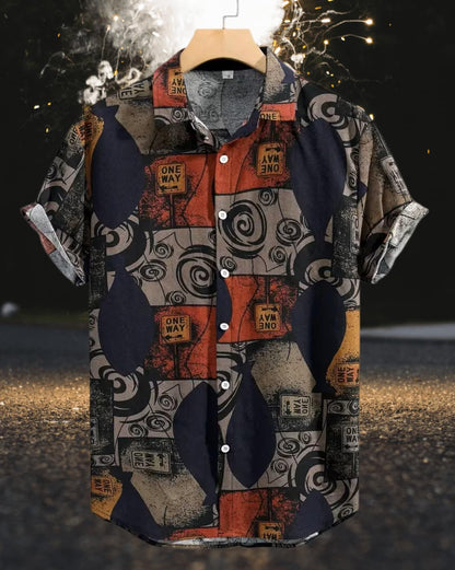 IndoPrimo Casual Shirt for Men || Shirt for Men || Men Poly Cotton Stylish Shirt || Men Printed Shirt || Men Shirt Half Sleeve - Prime
