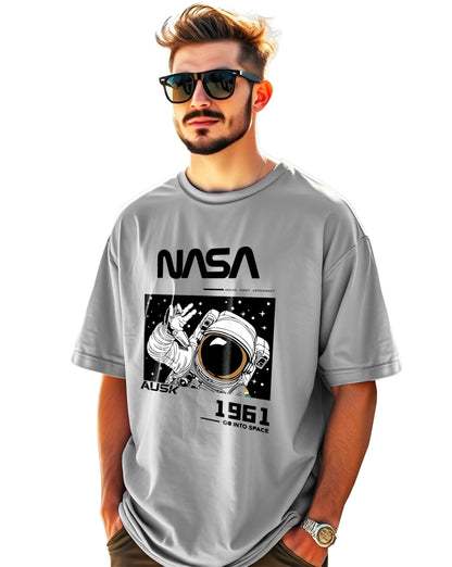 AUSK Mens Oversized Half Sleeve Printed T-Shirt for Men