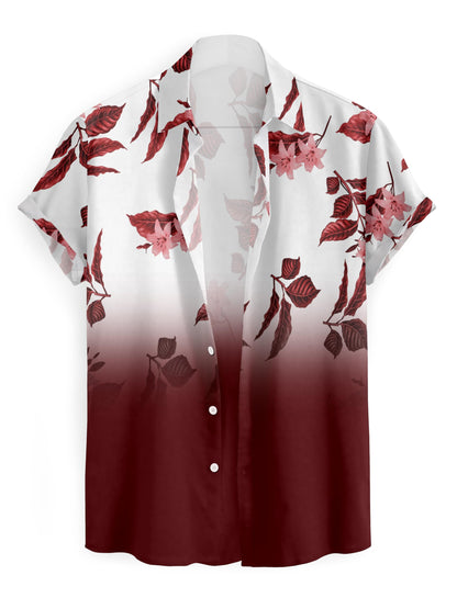 LAMBOO Men Regular, Super Slim Fit Printed, Self Design Spread Collar Casual Shirt