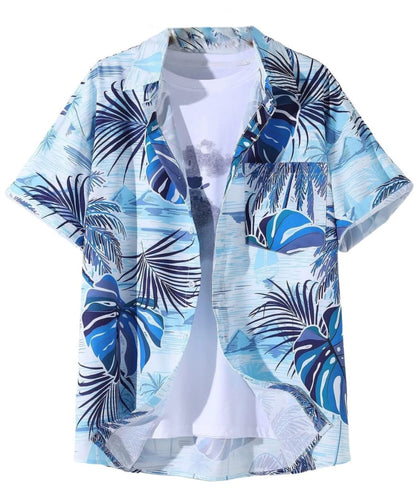 OM SAI LATEST CREATION Men's Casual Cotton Shirt – Button Down Summer Shirt for Men | Lightweight Textured Fabric | Perfect for Daily & Weekend Wear