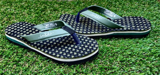 Blue pop Acupressure Daily Wear slippers for Women's