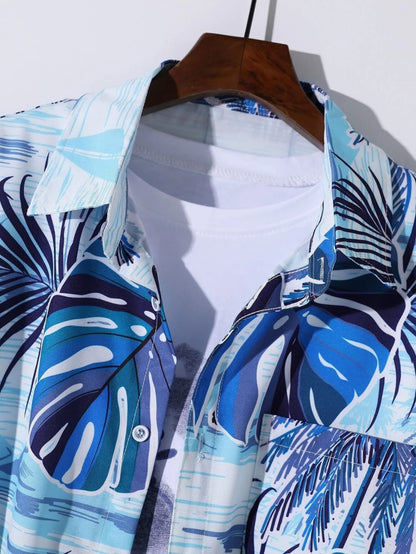 OM SAI LATEST CREATION Men's Casual Cotton Shirt – Button Down Summer Shirt for Men | Lightweight Textured Fabric | Perfect for Daily & Weekend Wear