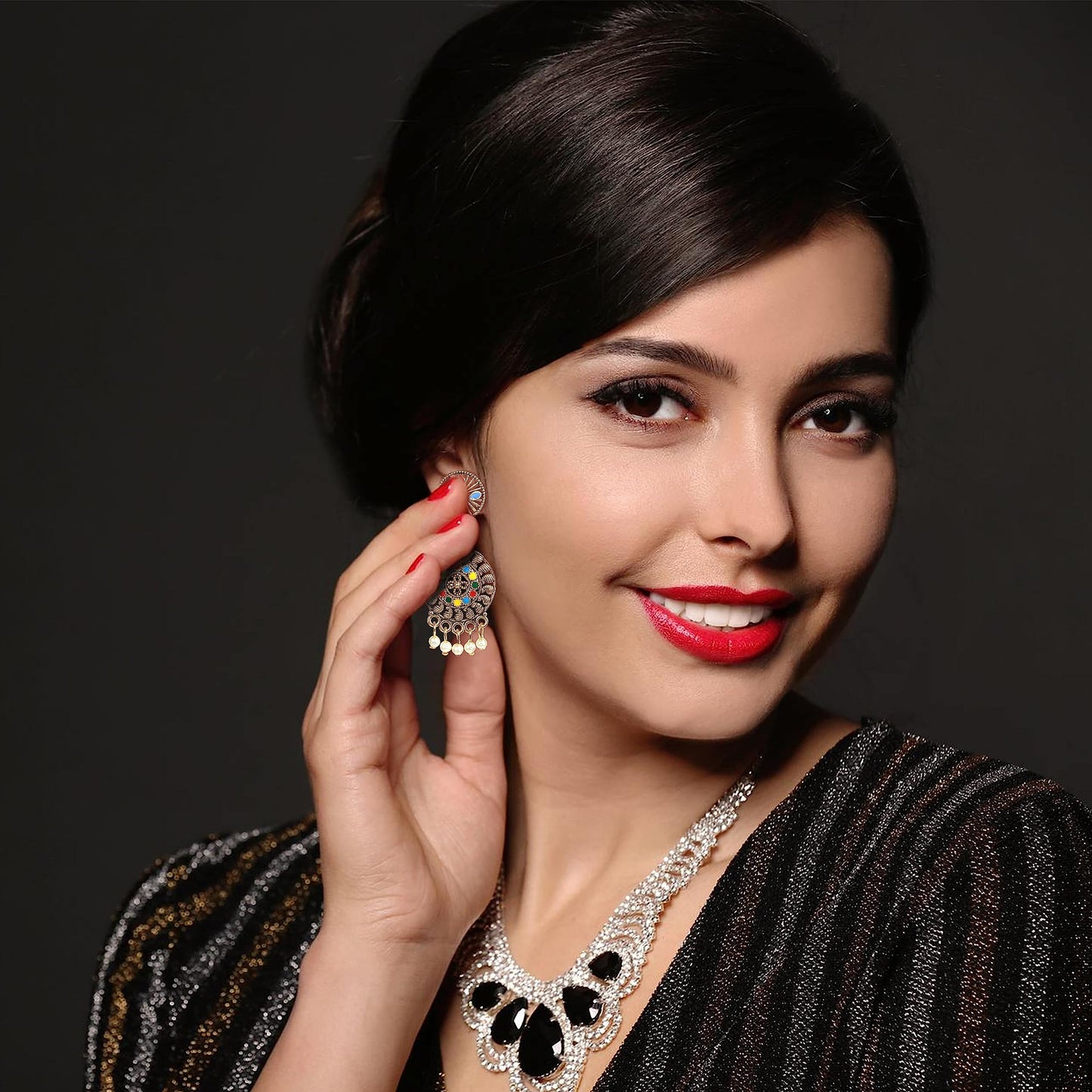 kreyam's Earrings Jhumka for Girls | Fashion Jewellery Women Artificial Gold Plated | Fancy latest Alloy Jhumki Chandbali Earring | Drops & Danglers