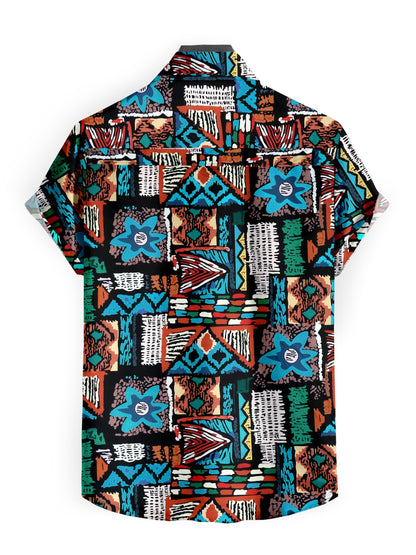Casual Printed Half Sleeves Shirt for Man
