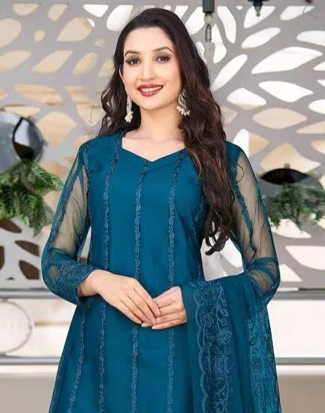 Kurta With Dupatta And Bottomwear