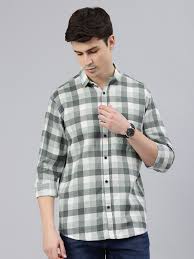 Mens Cotton Full Sleeves Check Shirts Pack of 1